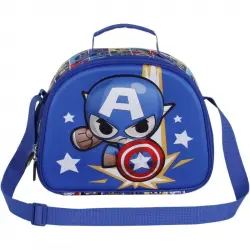 Karactermania Portamerienda Escolar 3D Capitán América Punch