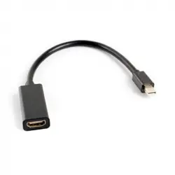 Lanberg Adaptador Mini DisplayPort 1.2 a HDMI Macho/Hembra 20cm Negro