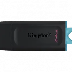 Memoria USB 64 GB - Kingston Exodia DTX/64GB, 5 Gbit/s, 3.2 Gen 1, Negro y Azul
