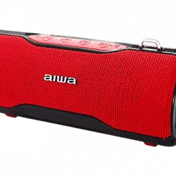 Altavoz inalámbrico - Aiwa BST-500RD, 8 h, 12 W, Bluetooth, Entrada AUX, USB-C, IP67, Rojo