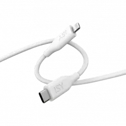 Cable USB - ISY ICS-5000-WT-CL, De USB-C a Lightning, 2 m, Blanco
