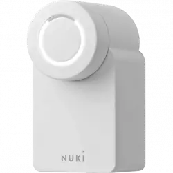 Cerradura electrónica - Nuki Smart Lock 3.0, Inteligente, Abrepuertas, Compatible con Bridge, Blanco
