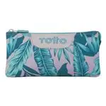 Estuche escolar Totto tres compartimentos Tablero Plantas tropicales