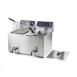 Freidora Eléctrica Con Grifo Doble 2x3250w De Lacor
