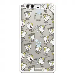 Funda Oficial Disney Chip Potts Siluetas Transparente Para Huawei P9