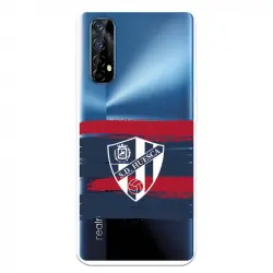 Funda Para Realme 7 Del Huesca Rayas Transparente - Licencia Oficial Sd Huesca