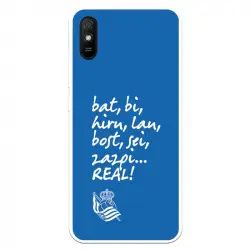 Funda Para Xiaomi Redmi 9a Del Real Sociedad De Fútbol Real Grito Aficion - Licencia Oficial Real Sociedad De Fútbol