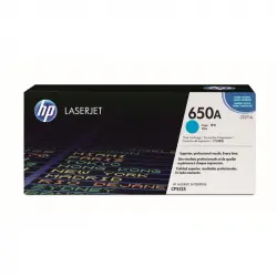 HP 650A Tóner Original Laserjet Cian