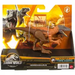 Mattel Jurassic World Dinosaurio de  Herrerasaurus Mordida de Ataque