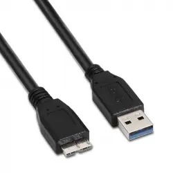 Nanocable Cable USB 3.0 Tipo A Macho a Micro USB B Macho 2m Negro