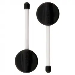 Nite Ize Gear Tie Mountables 2 Pack 2 Bridas/Ganchos 50mm Negro/Blanco