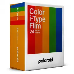 Polaroid - Película fotográfica Polaroid Color I-Type 24 fotos.