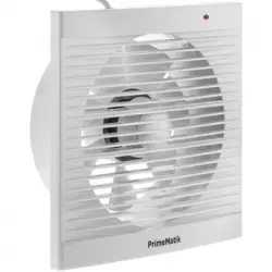 Primematik - Ventilador De Escape, Extractor De Aire De 200 Mm De Diámetro, Alta Potencia De Succión, Para Lavabo Cocina Trastero Garaje Kh30300