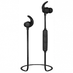 Auriculares deportivos - Thomson WEAR7208, De botón, Bluetooth, Hasta 4.5 horas, Micrófono, Negro