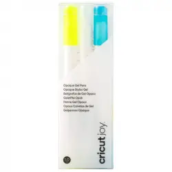 Cricut Joy Opaque Gel Pens 3 Bolígrafos de Gel 1mm Azul/Blanco/Amarillo