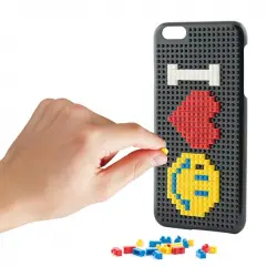 Ksix PlayBlock Funda Tipo Lego Negra para iPhone 7 Plus/8 Plus