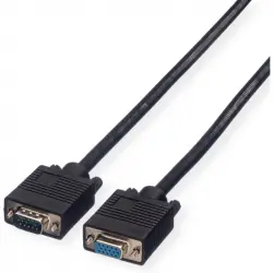 Roline Cable VGA Alta Calidad HDB15 Macho/Hembra 30m Negro