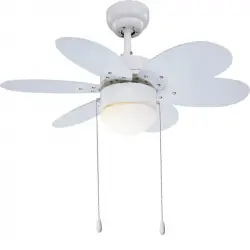 Sulion Lollipop Ventilador de Techo con Luz 53W 76cm Palas Reversibles Blanco/Multicolor