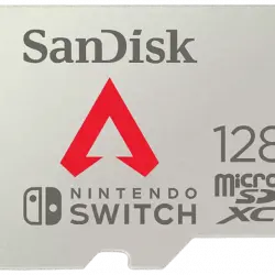 Tarjeta Micro SDXC - SanDisk Licencia Nintendo®, Apex Legends, 128 GB, 100MB/s, UHS-I, U3, A1, Clase 10, Gris