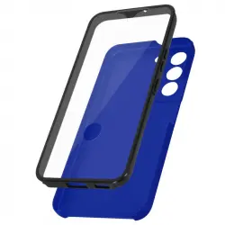 Carcasa Integral Rígida por Detrás y Blanda por Delante Azul para Galaxy S22 Plus