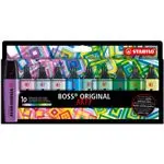 Estuche ARTY 10 marcadores fluorescentes STABILO BOSS ORIGINAL colores fríos