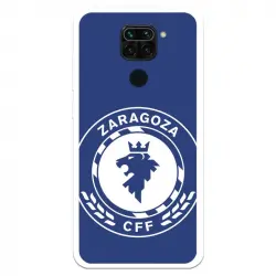 Funda Para Xiaomi Redmi Note 9 Del Zaragoza Cf Femenino Escudo Grande Fondo Azul - Licencia Oficial Zaragoza Cf Femenin