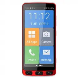 Funker E500i 4G Smartphone para Personas Mayores Rojo