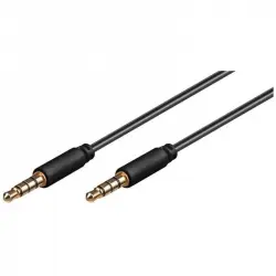 Goobay Cable de Audio Estéreo Jack 3.5mm Macho/Macho 50cm Negro