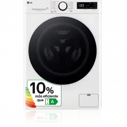 Lavadora carga frontal - LG F4WR6010A0W, Serie 600, 10 kg, 1400 rpm, 12 programas, AI Direct Drive™, TurboWash™360˚, Blanco