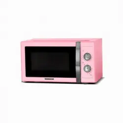 Microondas Con Grill 23l 800w Vintage Rosa Schneider Smw23vmp