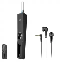 Sennheiser MX 475 Auriculares Negros + Flex 5000 Receptor para Sistema inalámbrico de TV