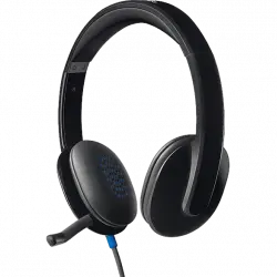Auriculares - Logitech Headset H540, De diadema, Con cable, USB, Control volumen, Negro