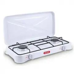 Cocina De Gas Algon Blanco (2 Fogones) (58 X 28 X 8,5 Cm)