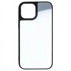 Funda Espejo Negra para Iphone 13 Mini Plata