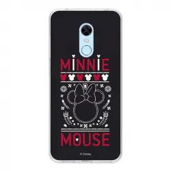 Funda Oficial Disney Minnie, Negro Bordado Xiaomi Redmi 5 Plus