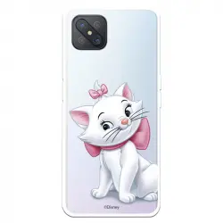 Funda Para Oppo Reno 4z Oficial De Disney Marie Silueta - Los Aristogatos
