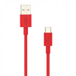 Nubbeh Elisium Cable USB-A a USB-C Tpe 1m 3A Rojo