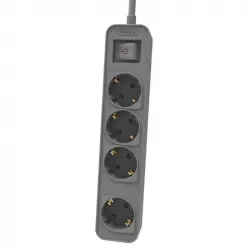 Philips CHP2144G/62 Regleta con Interruptor de 4 Tomas 1.5m Gris