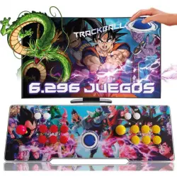 UnicView Pandora Box Track Ball Modelo Bola Dragon con Joysticks Arcade y 6296 Juegos