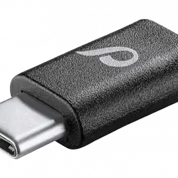 Adaptador de cable - CellularLine 37715, USB C, Micro-USB, Negro