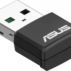 Adaptador Wi-Fi USB - Asus USB-AX55 Nano, 1800 Mbit/s, Seguridad WPA3, Negro