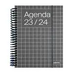 Agenda escolar 2023/2024 Universal Additio día por página negro