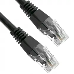 BeMatik Cable de Red UTP RJ45 Cat.6 50cm Negro