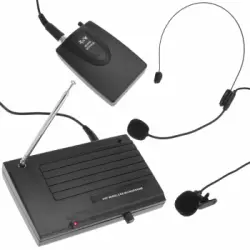 Bematik - Micrófono Inalámbrico De Petaca Manos Libres Vhf 200 - 280 Mhz Xw05200