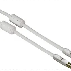 Cable coaxial - Hama 56564. 1.5 metros, Blanco
