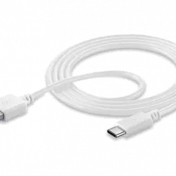 Cable USB - Cellular Line , USB, Blanco, TIPOA-C, USBDATACUSBA-CW