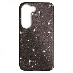 Carcasa Purpurina Para Samsung Galaxy S23 Plus Desmontable Negro