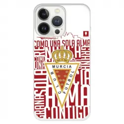 Funda Para Iphone 13 Pro Del Real Murcia Escudo Fondo Blanco - Licencia Oficial Real Murcia