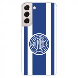 Funda para Samsung Galaxy S22 del Fútbol Club Oporto Escudo y Rayas - Licencia Oficial Fútbol Club Oporto