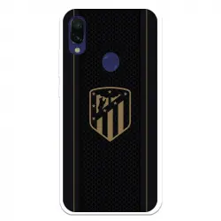 Funda Para Xiaomi Redmi 7a Del Atleti Escudo Dorado Fondo Negro - Licencia Oficial Atlético De Madrid